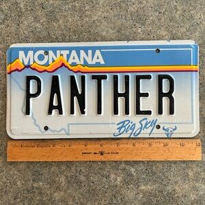 🪪 License Plate PANTHER from Montana, Western Decor